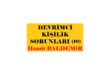 DEVRİMCİ KİŞİLİK SORUNLARI (10) Hamit BALDEMiR